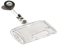 Durable COR_DB801219 Azonosítókártya-tartó, kihúzható, akril, zárt, kép