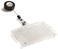 Durable COR_DB822419 Azonosítókártya-tartó, 2 kártya részére, zárt, kihúzható tartóval, kép