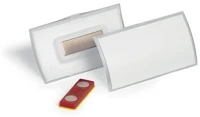 Durable COR_DB825919 Névkitűző, mágnessel, elfordulásgátlóval, 75x40 mm,  