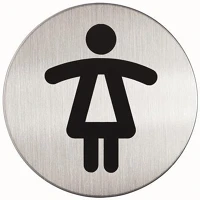 Durable NŐI WC Információs piktogram, öntapadó,  