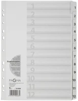 Durable P3100508 Elválasztólap karton  pagna a/4 1-12-ig fehér kép