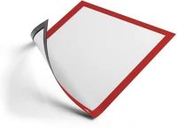 Durable PPP4052-0028 Információs tábla  duraframe a/4 mágneses hátlappal és mágneses kerettel 5 db/csomag piros kép