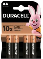 Duracell DUR-BA-LR6-BASIC Battery (aa) lr6 alkaline basic (4 batteries/ blister) 1.5v kép