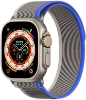 Dux ducis 108863 Yj nylon apple watch 42/44/45/49mm szíj, kék-szürke kép