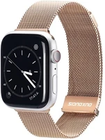 Dux ducis GP-125879 Apple watch series 10 42mm pótszíj egyedi méret, mágneses, arany kép