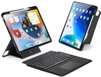 Dux ducis GP-151169 Ipad air 13 (2025) tok álló, bőr hatású flip, ceruza tartó, fekete kép