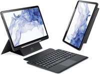 Dux ducis GP-154696 Samsung tab s7 lte 5g  tok álló, bőr hatású flip, angol nyelvű, fekete kép
