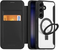 Dux ducis GP-155174 Samsung s24 plus 5g  skin x pro tok álló, bőr hatású flip, magsafe, fekete kép