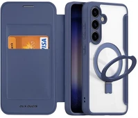 Dux ducis GP-155179 Galaxy s24 (sm-s921) sötétkék bőr hatású oldalra nyíló tok kép