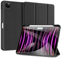 Dux ducis GP-157392 Ipad pro 11 (2024)  domo tok álló, bőr hatású aktív flip, ceruza tartó, fekete kép