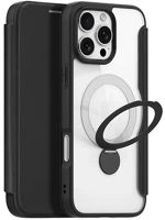 Dux ducis GP-161969 skin x pro tok álló, bőr hatású flip, magsafe, fekete kép