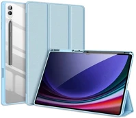 Dux ducis GP-162927 Samsung tab s10 ultra lte  toby tok álló, bőr hatású aktív flip, ceruza tartó, világoskék kép