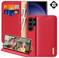 Dux ducis GP-164912 Samsung s25 ultra  hivo tok álló, valódi bőr flip, rfid, piros kép