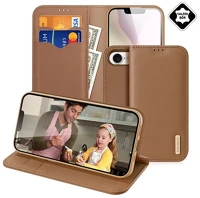 Dux ducis GP-167034 Iphone 16e  hivo tok álló, valódi bőr flip, rfid, barna kép