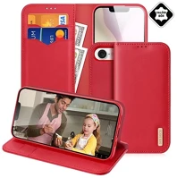 Dux ducis GP-167036 Iphone 16e  hivo tok álló, valódi bőr flip, rfid, piros kép