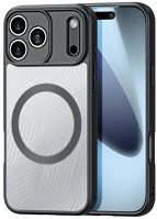 Dux ducis GP-173285 Iphone 17 pro  aimo szilikon telefonvédő ütésállóság, hullám, fekete kép