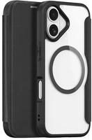 Dux ducis GP-173343 Iphone 17  skin x pro tok álló, bőr hatású flip, magsafe, fekete kép