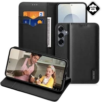 Dux ducis GP-183476 Samsung s26 hivo tok álló, valódi bőr flip, rfid, fekete kép