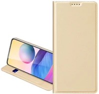 Dux ducis GP-86356 Huawei y7 2019  skin pro tok álló, bőr hatású flip, asztali tartó, arany kép