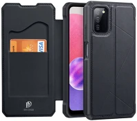 Dux ducis RS111501 Samsung galaxy a03s sm-a037f, oldalra nyíló tok, stand,  skin x new, fekete kép