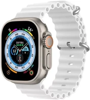 Dux ducis SOP108867 Ocean wave apple watch 42/44/45mm szilikon szíj, fehér kép