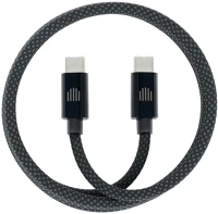 Dviced DV120015 Magnetic braided cable usb-c to usb-c, 1,25m - dark grey kép