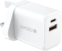 Dviced DV222003 Wall charger 35w gan 1 usb-a 1 usb-c uk w cable - white kép