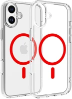 Dviced DV511014 Magsafe iphone 16 plus clear case - red kép