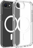Dviced DV511035 Magnetic iphone 16e clear case - white kép