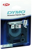 Dymo 16959 Címke lm d1 poli 12mm fekete betű / fehér alap kép