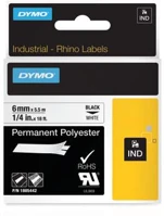 Dymo 1805442 feliratozógép szalag, tartós poliészter, 6mm x 5,5 m, dymo, 