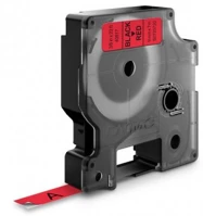 Dymo 35;S0720720 /FU Utángyártott  d1 40917 9mm x 7m piros-fekete #s0720720 /fu/ kép