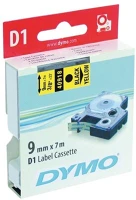 Dymo 40918 Címke lm d1 alap 9mm fekete betű / sárga alap kép
