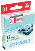 Dymo 45015 Címke lm d1 alap 12mm piros betű / fehér alap kép