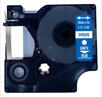 Dymo 45026FU Utángyártott  d1 45026 12mm x 7 m kék-fekete kép