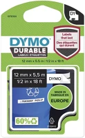 Dymo D1 1978364 12MMX5,5M Feliratozógép szalag tartós  d1 1978364 12mmx5,5m original fekete/fehér kép