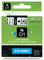 Dymo NDY0720530 D1 12mmx7m fekete/fehér feliratozógép szalag kép