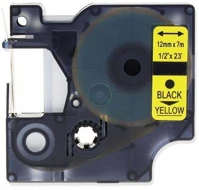 Dymo NDY0720580 D1 12mmx7m sárga/fekete feliratozógép szalag kép