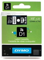 Dymo NDY0720610 D1 12mmx7m fehér/fekete feliratozógép szalag kép