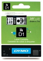 Dymo NDY0720670 D1 9mmx7m fekete/áttetsző feliratozógép szalag kép