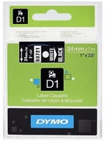 Dymo S0721010 Feliratozógép szalag  d1 /53721 24mmx7m, original, fehér/fekete kép