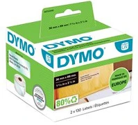 Dymo S0722410 Etikett, lw nyomtatóhoz, műanyag, 36x89 mm, 260 db etikett, átlátszó kép