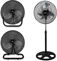 Dyras 27.00764 Ventilátor sf-1803b 3in1 60w 3 fokozat fekete kép