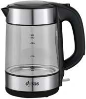 Dyras DYR WK-1509LED 1,7 Üveg vízforraló  dyr wk-1509led 1,7 liter inox kép