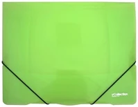 E-collection 02.0034505 Gumis mappa  a/4 műanyag zöld kép