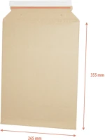 E-flute 14128 Hullámkarton tasak b4,+ 248x340mm/265x355mm kép