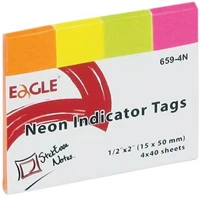 Eagle 150-1244 Oldaljelölő  659-4n papír neon 4 szín kép