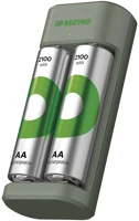 Eco E221+2XAA RECYKO 2100MAH Gp akkumulátor töltő  e221+2xaa recyko 2100mah kép