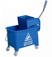 Ecofix AF08068 Takarítókocsi műanyag osztott vödrös 20 literes _ kép