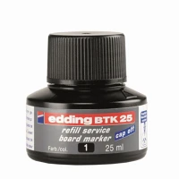 Edding BTK25 FEKETE Tinta utántöltő táblamarkerhez 25ml,  btk25 fekete